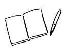 ノートのイラスト
